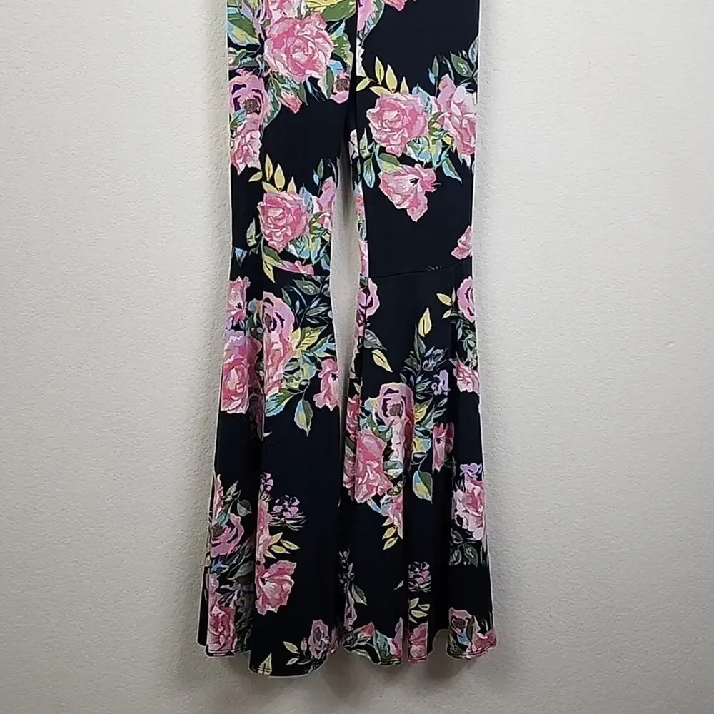 Free People Vintage Strapless Floral Medium Jumpsuit